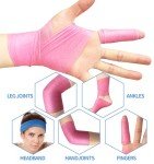 Pink Prewrap Tape for Sports and Hair – 3 Rolls