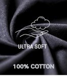 WORK IDEA Men's Cotton T-Shirts, Crew Neck Short Sleeve Tees for Men Summer Basic Tops,Black,XXL