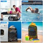 Durable Mesh Drawstring Bag for Sports & Travel
