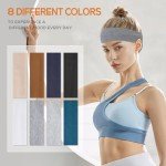 Non-Slip Workout Headbands for Women - 8 Pack