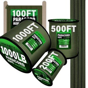 Durable 1000lb Paracord Rope - Various Lengths