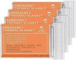 Emergency Mylar Thermal Blankets - 4-Pack Set