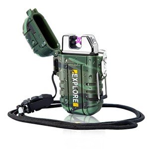 Usb Rechargeable Windproof Plasma Lighter for Outdoors