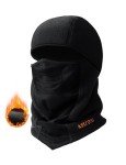 Warm Windproof Fleece Balaclava Ski Mask - Black