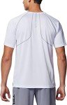TSLA Men's Workout Running Shirts, Dry Fit Moisture Wicking T-Shirts, Sports Gym Athletic Short Sleeve Shirts, Support line with Reflective White, X-Small