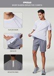 TSLA Men's Workout Running Shirts, Dry Fit Moisture Wicking T-Shirts, Sports Gym Athletic Short Sleeve Shirts, Support line with Reflective White, X-Small