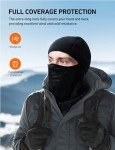 Warm Windproof Fleece Balaclava Ski Mask - Black