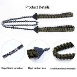 Compact Pocket Chainsaw with Paracord Handle