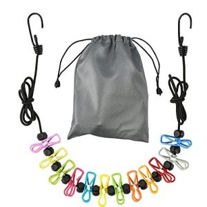Travel-Friendly Retractable Clothesline with 12 Clips