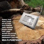 Mylar Emergency Survival Blankets - 4 Pack