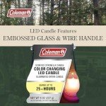 Coleman Color Changing LED Citronella Candle, 8 oz