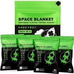Emergency Mylar Thermal Blanket Pack (4) - Forest Green