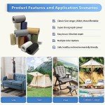 Waterproof Canvas Repair Tape - Black 4"x63