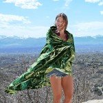 Emergency Mylar Thermal Blanket Pack (4) - Forest Green