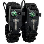 Tactical Paracord Compass Bracelet for Outdoor Adventures