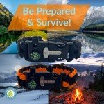 Tactical Paracord Compass Bracelet for Outdoor Adventures