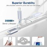 [Apple MFi Certified] Short iPhone Charger 1ft 2Pack,USB A to Lightning Cord Nylon Braided 12 Inch Fast Charging iPhone Cable Compatible with iPhone 14 13 12 11 Pro/Max/Mini Xs SE2/iPad for Car