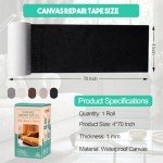 Waterproof Fabric Repair Tape - 4" x 70