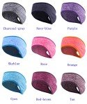 Charcoal Gray Women's Ponytail Headband Sweatband