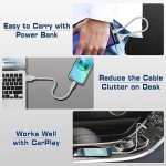 [Apple MFi Certified] Short iPhone Charger 1ft 2Pack,USB A to Lightning Cord Nylon Braided 12 Inch Fast Charging iPhone Cable Compatible with iPhone 14 13 12 11 Pro/Max/Mini Xs SE2/iPad for Car