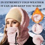 Pink Balaclava Face Mask for Winter Sports