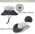 Women's UV-Protective Foldable Sun Hat with Mesh