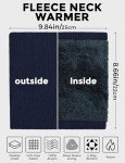 Navy Fleece Neck Warmer Gaiter for Winter