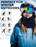 Navy Fleece Neck Warmer Gaiter for Winter
