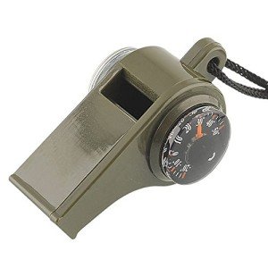 3-in-1 Survival Whistle with Compass & Thermometer
