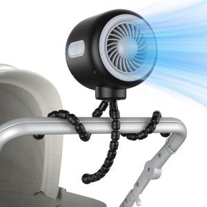 Portable Clip-On Fan for Baby Stroller or Car