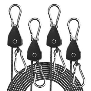 4-Pack Adjustable Rope Hanger for Various Uses