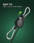4-Pack Adjustable Rope Hanger for Various Uses