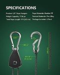 4-Pack Adjustable Rope Hanger for Various Uses