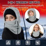 Windproof Grey Balaclava Mask for Cold Weather