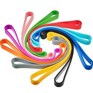 10 Pack Large Silicone Rubber Bands - 7 Inch