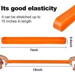 10 Pack Large Silicone Rubber Bands - 7 Inch