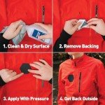 Tenacious Tape Hex Repair Patches - Black/Clear