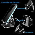 Acrylic Phone Stand for Desk - Portable & Clear