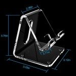 Acrylic Phone Stand for Desk - Portable & Clear