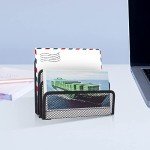 Small Metal Mesh Desk Mail Organizer