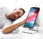 Acrylic Phone Stand for Desk - Portable & Clear