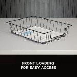 Black Wire Letter Desk Tray Organizer by Fellowes