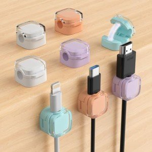8-Pack Magnetic Cable Clips for Easy Organization