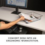 Black Wire Letter Desk Tray Organizer by Fellowes