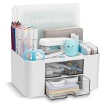 2-Drawer Desk Organizer with 7 Compartments