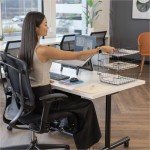 Black Wire Letter Desk Tray Organizer by Fellowes