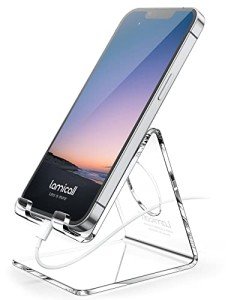 Clear Acrylic Phone Stand for Desk Decor