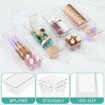 Clear Drawer Organizer Set - 6 Storage Trays