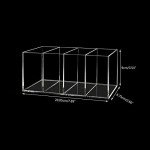 Clear Acrylic Pencil and Brush Holder with 4 Compartments