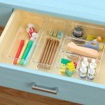 Clear Drawer Organizer Set - 6 Storage Trays